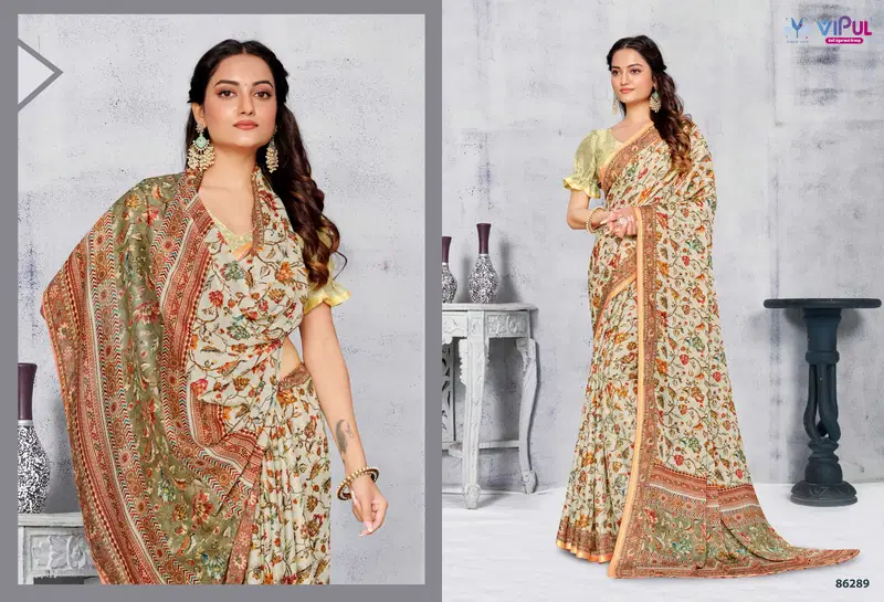 Antique Vol 2 By Vipul Moss Casual Wear Saree Wholesale Shop In Surat